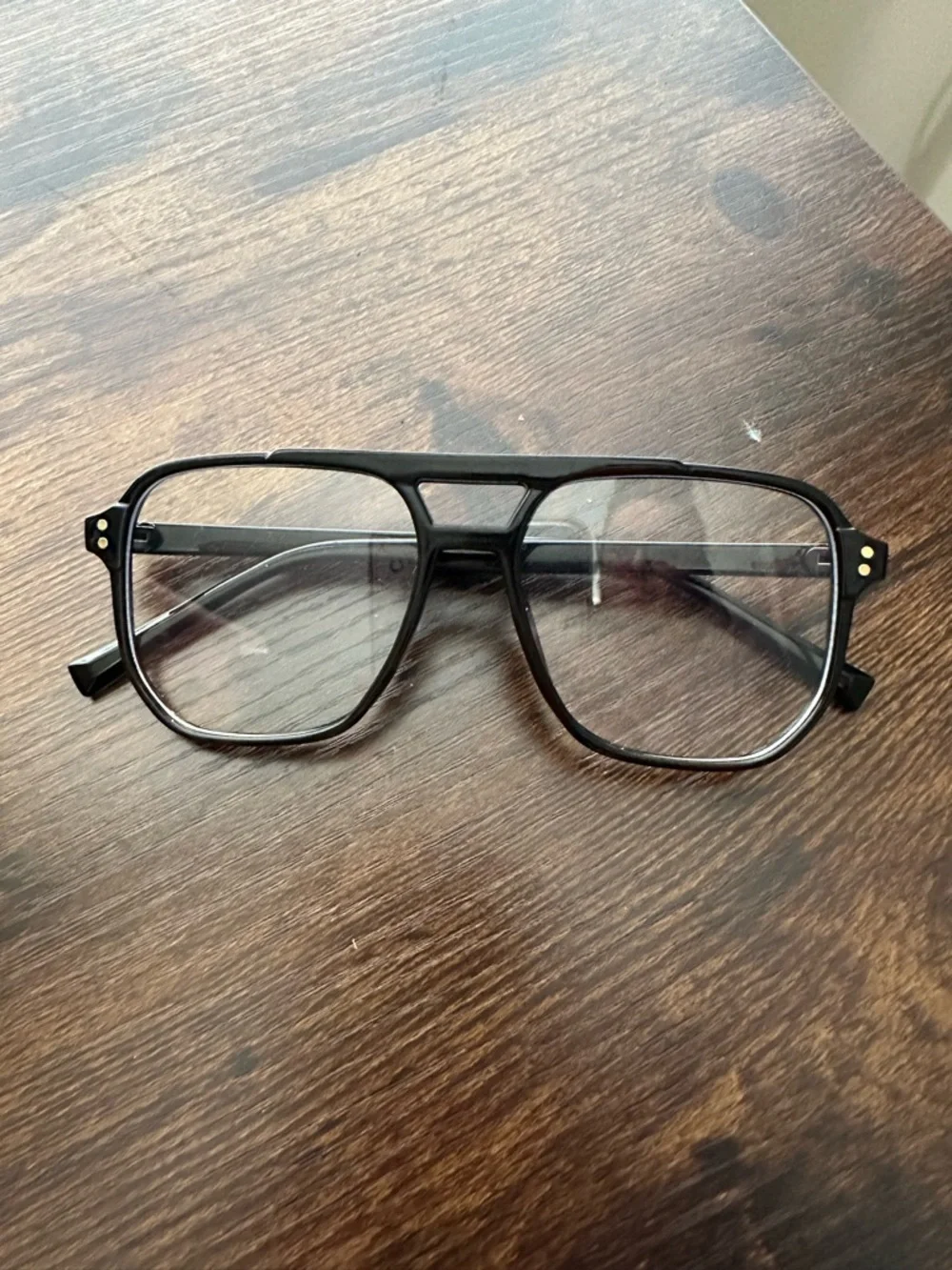 Aviator-Style Black Eyeglass blue light glasses - like new